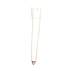 Triangle Charm Necklace New With Tags NWT Gold